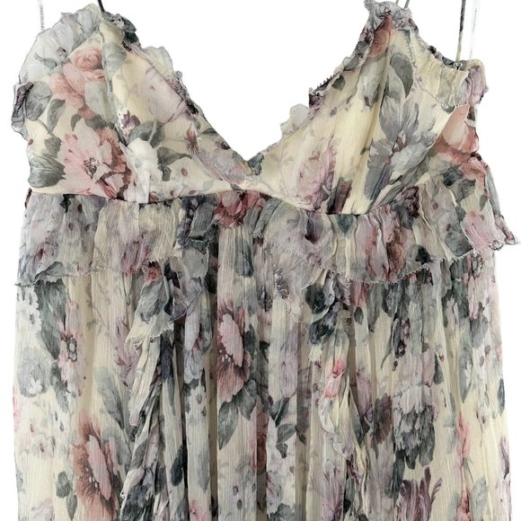 Zimmermann Floral Mini Dress - Pink and Cream - Picture 5 of 12